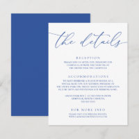 Marseille Bleu & White Modern Minimalist Wedding