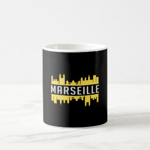 Marseille City Skyline Cityscape Funny Gift Idea Coffee Mug