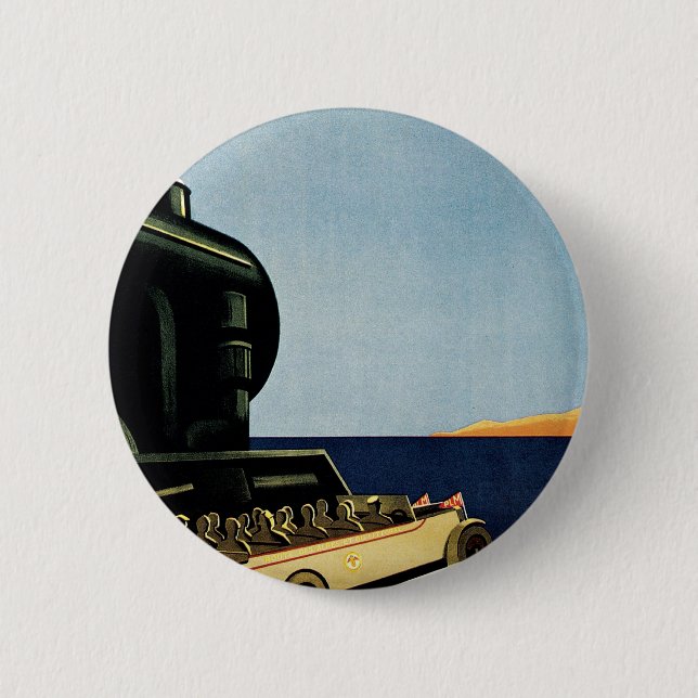 Marseille ~ Cote D'Azur 2 Inch Round Button (Front)