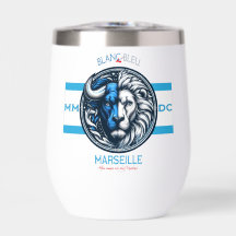 Marseille fan zone supporters sports water bottle 