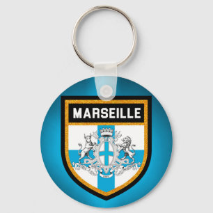 Marseille Flag Keychain