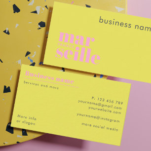 Marseille France company freelance Business Card