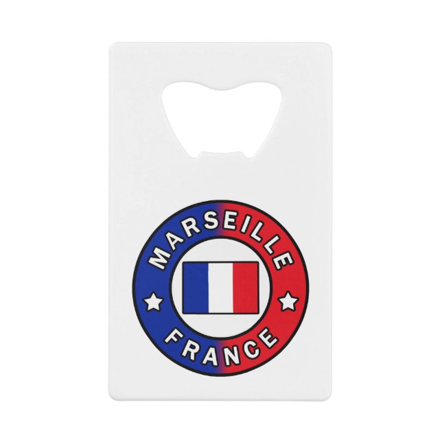 Marseille France Credit Card Bottle Opener (Front)