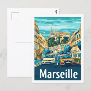 Marseille France Famous Travel Place Postcard