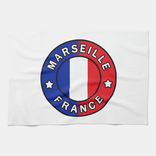 Marseille France Kitchen Towel (Horizontal)