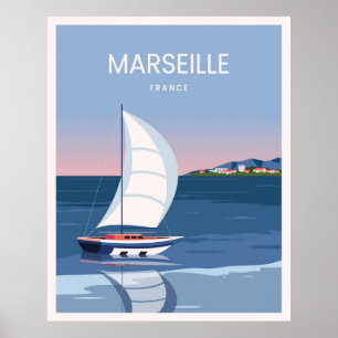 Marseille France landscape Poster