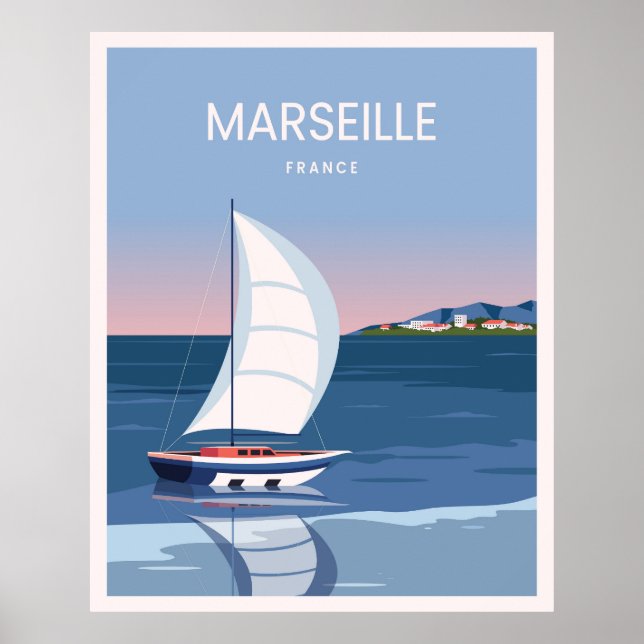 Marseille France landscape Poster (Front)