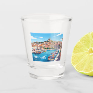 Marseille France Shot Glass