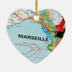 Marseille, Marseilles, France Ceramic Ornament