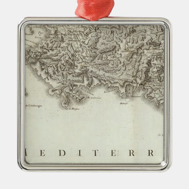 Marseille Metal Ornament (Front)