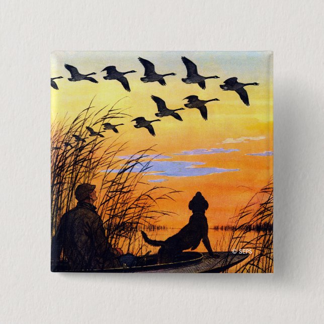 Marsh by Paul Bransom 2 Inch Square Button (Front)