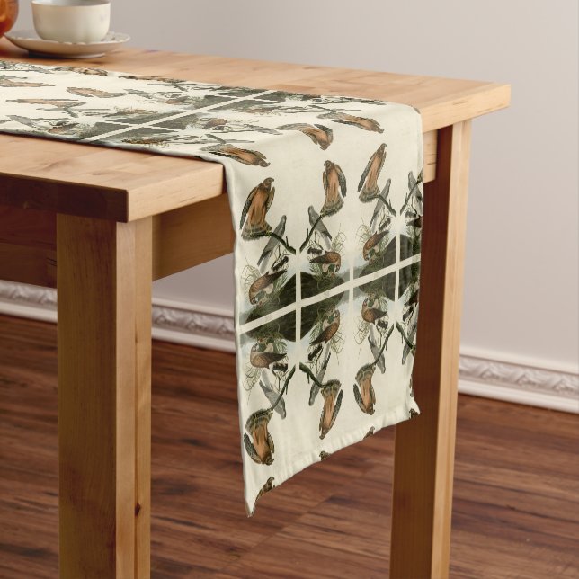 Marsh Hawk from Audubon's Birds of America Short Table Runner (In Situ)