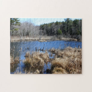Marsh In Spring Orton Effect Nature  Jigsaw Puzzle