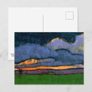 Marsh Landscape with a Mill Emil Nolde Postcard