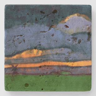 Marsh Landscape with a Mill   Emil Nolde   Stone Coaster