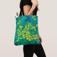 Marsh Marigold Summer Wildflowers Floral Painting 