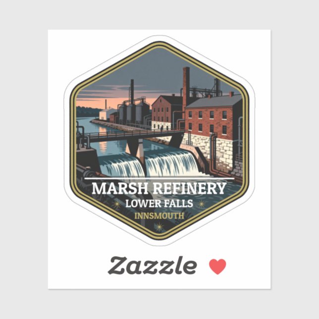 Marsh Refinery Lower Falls Innsmouth Vintage Trave (Sheet)