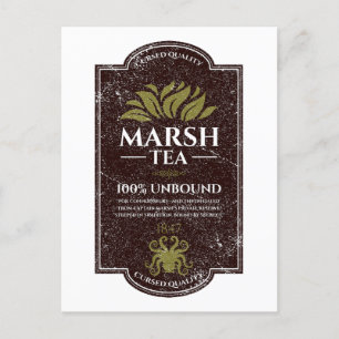 Marsh Tea – Handcrafted in the Port of Innsmouth Holiday Postcard