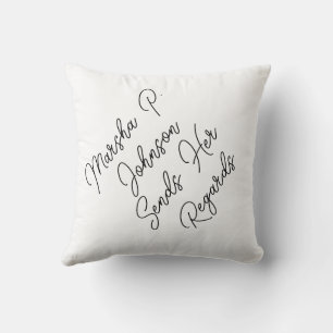Marsha P. Johnson Sends Her Regards Throw Pillow