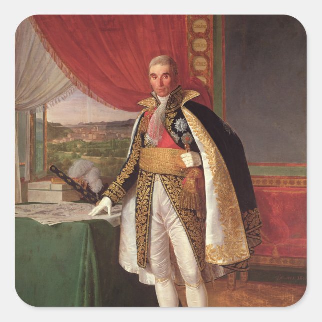 Marshal Andre Massena  Duke of Rivoli, 1814 Square Sticker (Front)