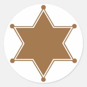Marshal Badge Classic Round Sticker