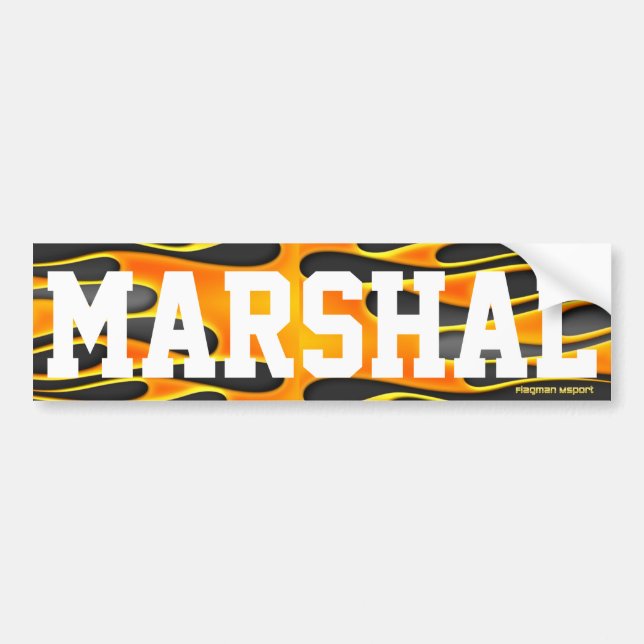 "Marshal" by Flagman Bumper Sticker (Front)
