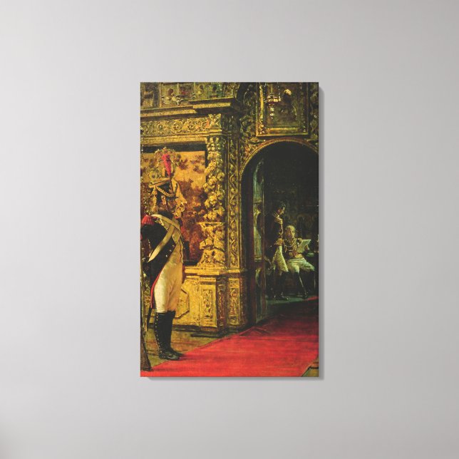 Marshal Davout in the Chudov Monastery Canvas Print (Front)