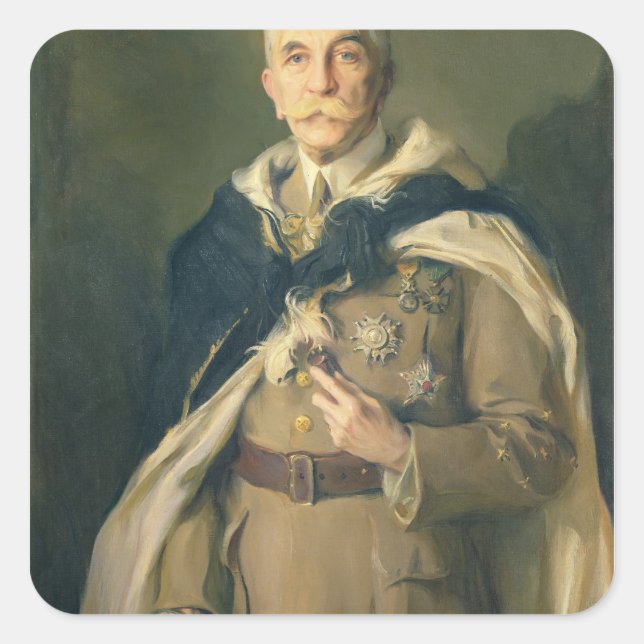 Marshal Louis Hubert Gonzalve Lyautey  1929 Square Sticker (Front)