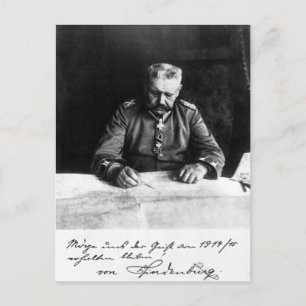 Marshal Paul von Hindenburg, 1914 Postcard