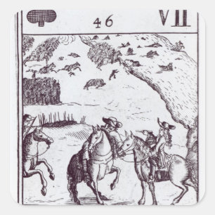 Marshal Tallard taken Prisoner Square Sticker