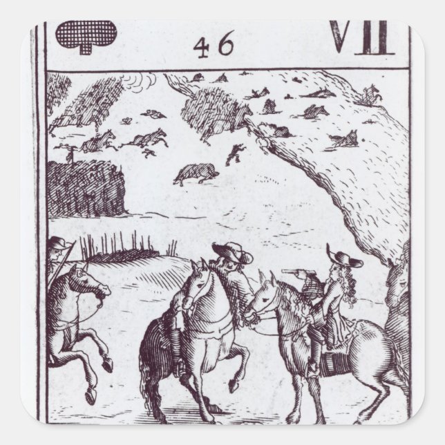 Marshal Tallard taken Prisoner Square Sticker (Front)