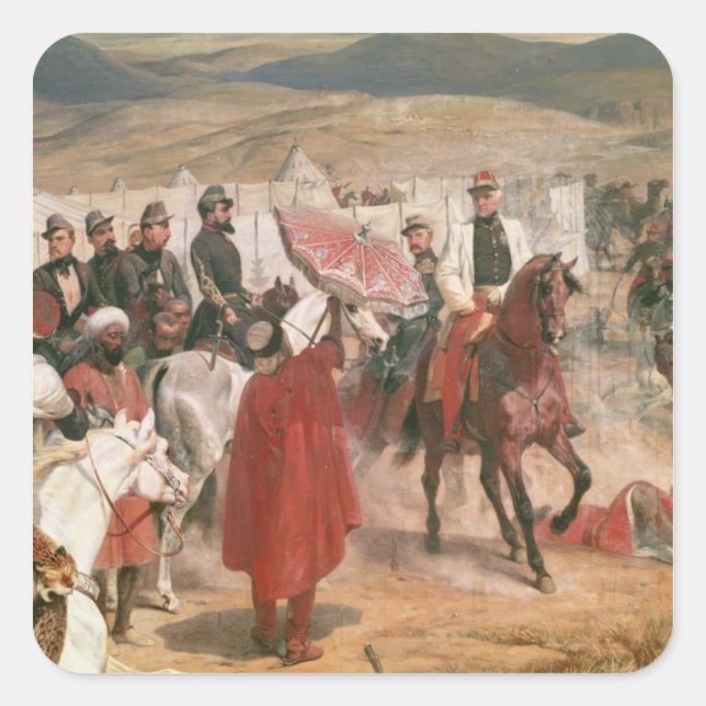 Marshal Thomas Bugeaud and Colonel Joseph Square Sticker (Front)