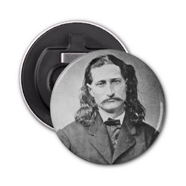 Marshal Wild Bill Hickok Old West Gunfighter Bottle Opener (Front)