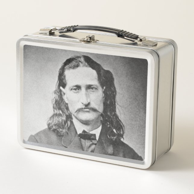 Marshal Wild Bill Hickok Old West Gunfighter Metal Lunch Box (Front)
