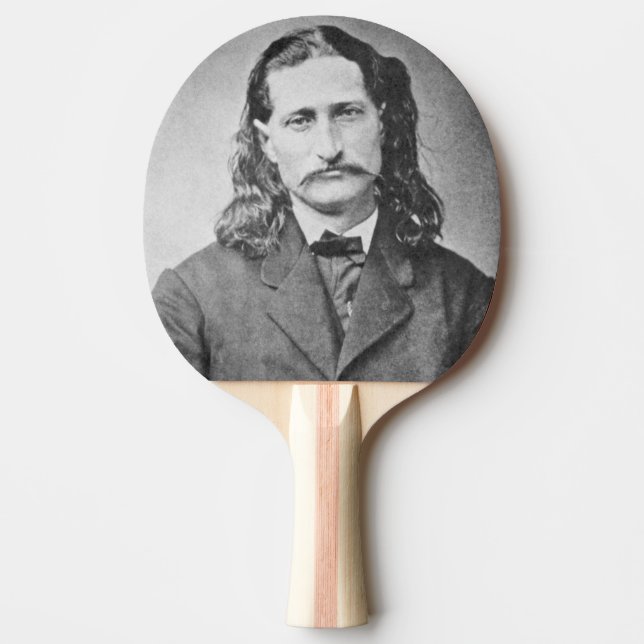 Marshal Wild Bill Hickok Old West Gunfighter Ping Pong Paddle (Front)