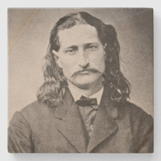 Marshal Wild Bill Hickok Old West Gunfighter Stone Coaster