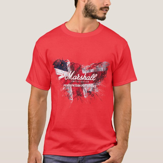 Marshall Amp Union Jack Power boy T-Shirt (Front)