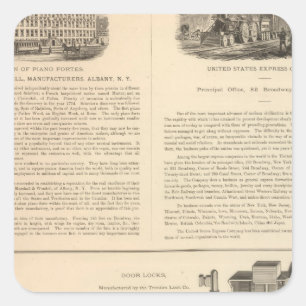 Marshall and Wendell, Manufacturers Square Sticker