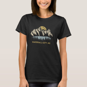 Marshall City Michigan Mountain Sunset Sunrise MI T-Shirt