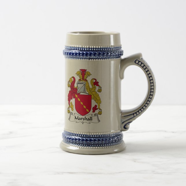 Marshall Family Crest Beer Stein (Right)