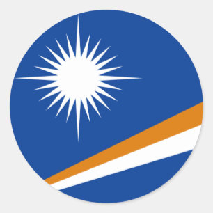 marshall islands classic round sticker
