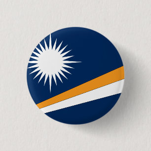 Marshall Islands Flag 1 Inch Round Button