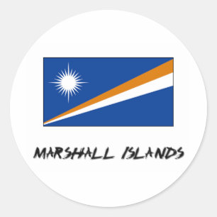 Marshall Islands Flag Classic Round Sticker