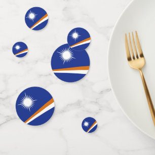 Marshall Islands flag Confetti