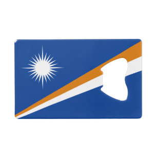 Marshall Islands Flag Credit Card Bottle Opener