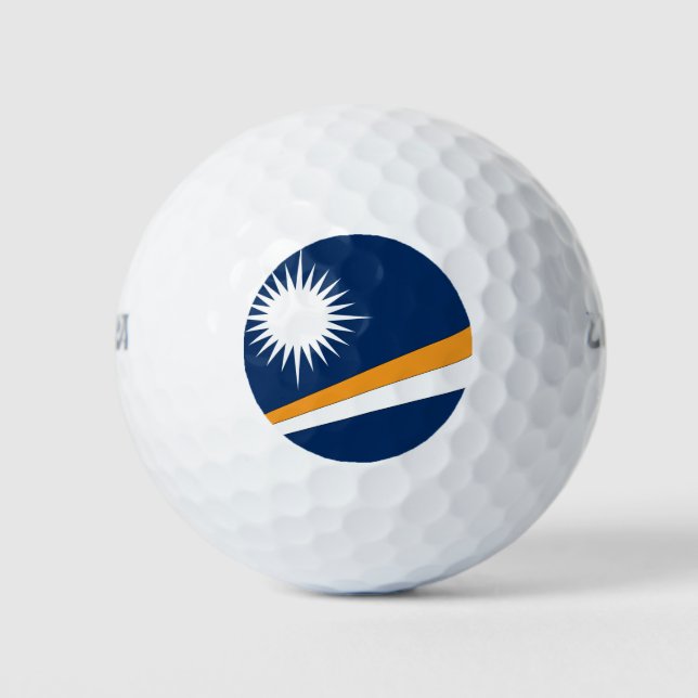 Marshall Islands Flag Golf Balls (Front)