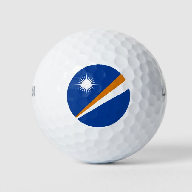 Marshall Islands Flag Golf Balls (Front)