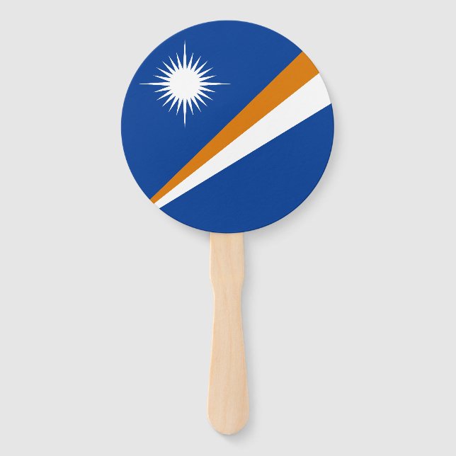 Marshall Islands Flag Hand Fan (Front)