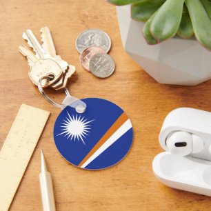 Marshall Islands flag Keychain