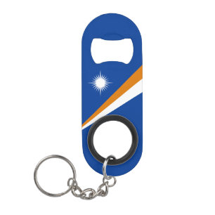 Marshall Islands Flag Keychain Bottle Opener